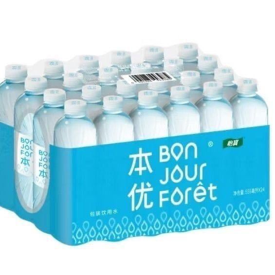 怡宝 本优包装饮用水555ml*24瓶膜包装会议户外便携运动