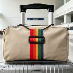 米良品 旅行便携行李箱固定绑带  3条装
