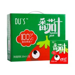 DU'S 杜氏番茄汁 2400ml 200ml*12盒*2箱