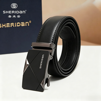 SHERIDAN 男士皮带 喜来登 真皮自动扣腰带 礼盒装