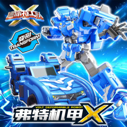 迷你特工队 X JUMPGO 展高 迷你特工队 特工X机甲弗特 变形玩具机器人