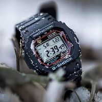 CASIO 小红圈方块时尚运动休闲方表太阳能电波GW-M5610U-1正显