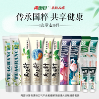两面针 牙膏清新口气不含氟缓解牙龈清火抗敏清香套装