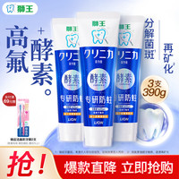 狮王 齿力佳酵素健齿牙膏 清新薄荷 130g*3