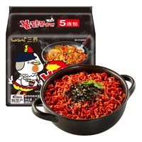 88VIP：三养 超辣甜辣味 方便面 140g*5袋