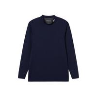 LACOSTE 男士纯色高圆领长袖T恤