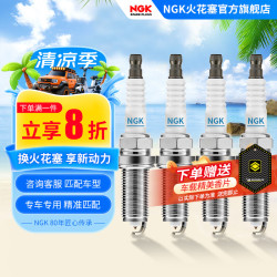 NGK 铱铂金 火花塞  四支装