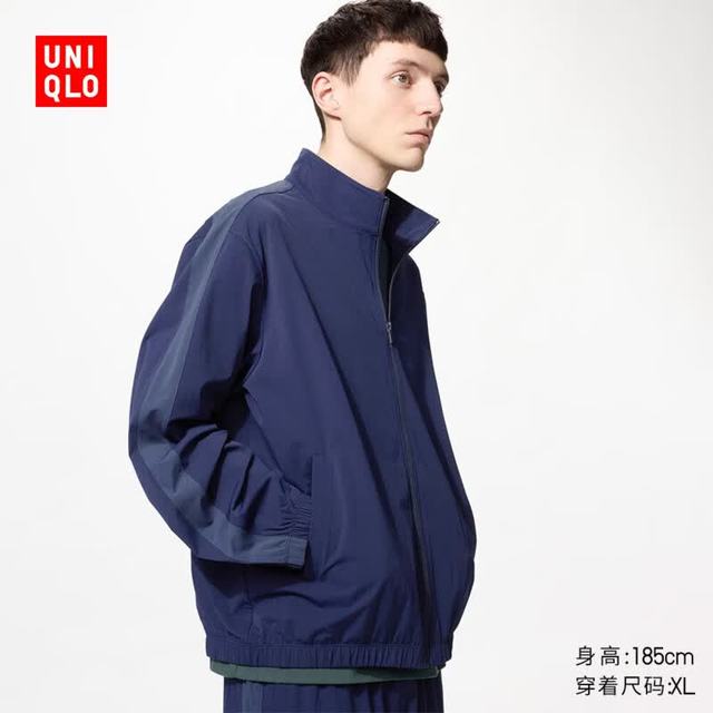 优衣库 484867 高弹力防紫外线 藏青色 S 男装夹克