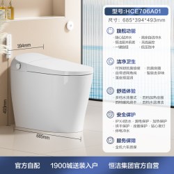 恒洁 全自动冲水 智能马桶