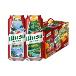 乌苏啤酒 大红乌苏烈性小麦啤酒 500ml*12罐