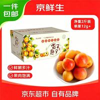 京鲜生 新疆吊干杏 净重4斤 单果12g+  生鲜水果 源头直发