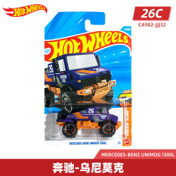Hot Wheels 合金小车收藏车模 奔驰-乌尼莫克 26C-64