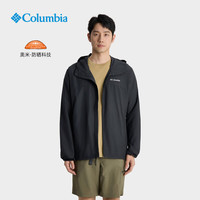 Columbia 2025春夏哥伦比亚户外男防紫外线轻薄连帽休闲夹克外套XE2326 010 M