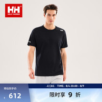 HELLY HANSEN, HH HELLY HANSEN 抗菌速干 黑色 M 户外短袖T恤