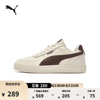 PUMA 透气休闲低帮小白鞋男女款夏季运动板鞋CAVEN 399398 雪白色-巧克力棕-22 40