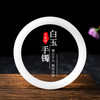T&U 天然羊脂级白玉圆条手镯 内径59-60mm