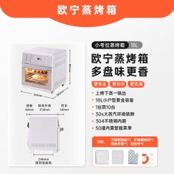 欧宁 小考拉蒸烤箱台式家用蒸烤炸一体机18L政府补贴15%