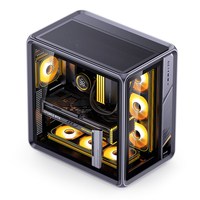 移动端：乔思伯 BO400/CG铝合金海景房玻璃侧透背插ATX游戏360水冷电脑机箱