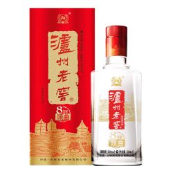泸州老窖 八年窖头曲流金版 52度 浓香型白酒 500ml单瓶装