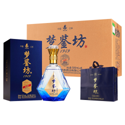 梦鉴坊 金钻酒礼盒包装52度浓香型纯粮500ml*6瓶送礼品袋纯粮酒TJ