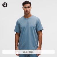 lululemon 丨Soft Jersey 男士短袖针织衫 芯吸 LM3F43S 钢青 M
