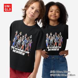 优衣库 童装男童女童ULTRAMAN UT/短袖T恤印花T恤奥特英雄483691 09 黑色 150