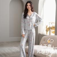 顶瓜瓜 断码钜惠捡漏秋季长袖长裤女士家居服尾货休闲可外穿睡衣