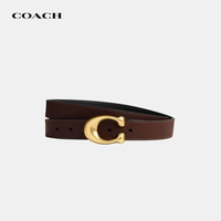 COACH 女士腰带 SCULPTED棕CEB68M 七夕礼物