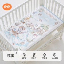 良良 婴儿凉席苎麻宝宝婴儿床可用幼儿园午睡席子成人凉席透气