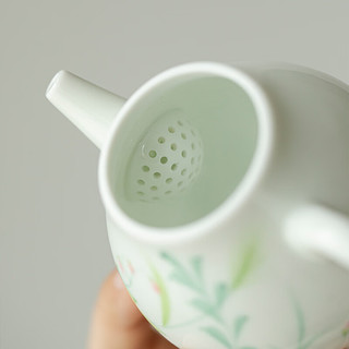 艾风格 春熙执梦壶 手绘釉下彩 球孔过滤 茶壶
