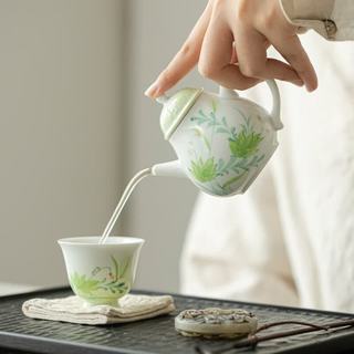 艾风格 春熙执梦壶 手绘釉下彩 球孔过滤 茶壶