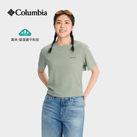 Columbia 26春夏新品女子户外清凉吸湿速干凉感圆领短袖T恤AR7492 348 S