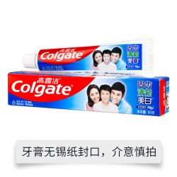 高露洁 90g清爽薄荷三色膏体牙膏