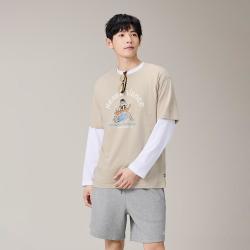 new balance NB 男款休闲印花圆领短袖T恤 MT51877
