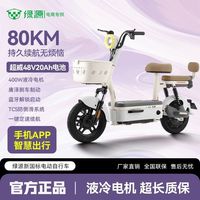 百亿补贴：绿源 x源行者专供新国标电动自行车48V20A电动车长续航铅酸电瓶车F