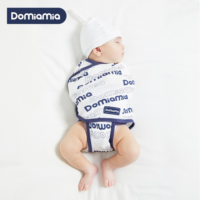DOMIAMIA 防惊跳包裹式睡袋 纯棉 初生 52cm