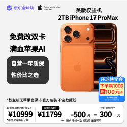 Apple iPhone 17 Pro Max A19芯片 橙色 2TB 5G手机