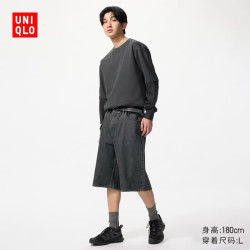 优衣库 男装 牛仔中裤 484209
