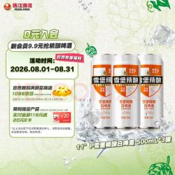 珠江啤酒 比利时风味白啤酒 500ml*3瓶