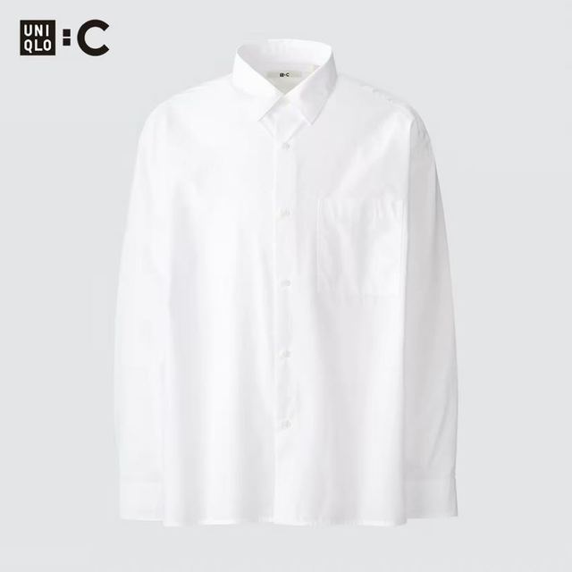 优衣库 宽松衬衫 471799/00白色 XXL