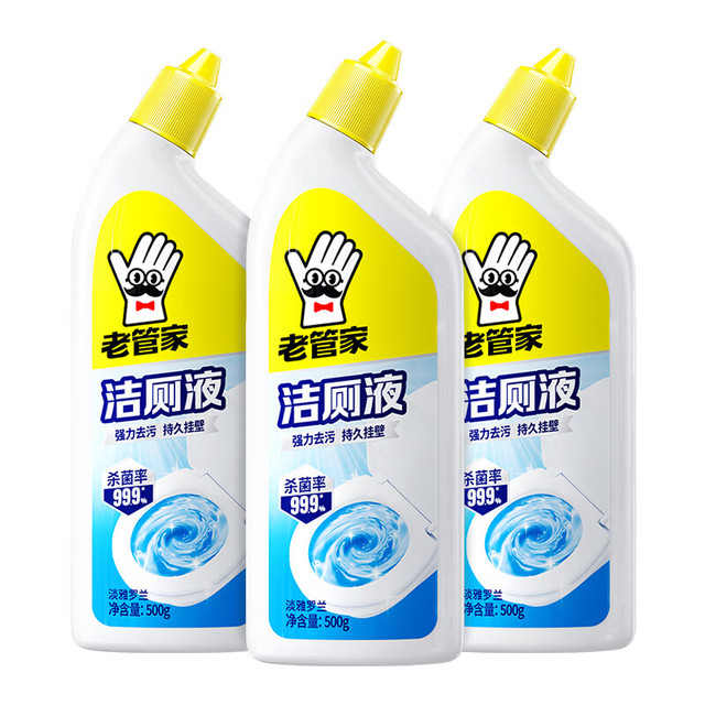 老管家 洁厕剂 除垢清香型 500ml*3瓶