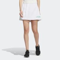 adidas 夏季女子简约百搭透气运动休闲半百褶裙子短裙