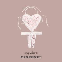 宜而爽 蕾丝女性感免脱低腰镂空简约女士内裤三角裤文胸套装