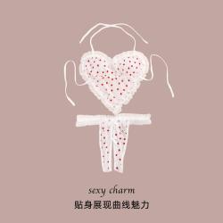 宜而爽 蕾丝女性感免脱低腰镂空简约女士内裤三角裤文胸套装