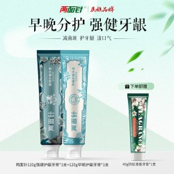 两面针 强健护龈早晚护龈牙膏120g清新口气减少牙菌斑缓解口腔上火