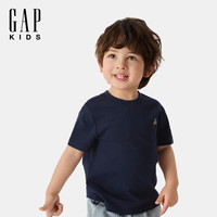 Gap 小熊刺绣短袖T恤 纯棉 海军蓝
