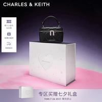 CHARLES & KEITH 女士菱格链条手提斜挎小方包 CK2-80782534