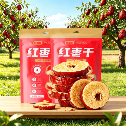 好想你 MISSYOU 好想你 红枣干蜜饯果干红枣脆枣红枣片 120g*2