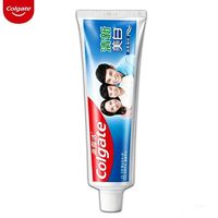 Colgate/高露洁冰爽三重薄荷牙膏成人含氟防蛀清新口气家用家庭装 清新亮白90g