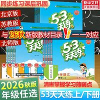 移动端：2026秋新版53天天练二年级上同步练习册语文数学英语人教北师江苏教PEP五三天天练二三四五六年级上下册暑假衔接新华书店官方旗舰